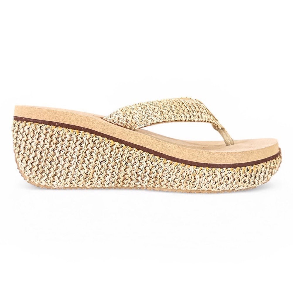 Volatile Wedge Flip Flops  Womens Size 9